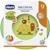 CHICCO (ARTSANA SpA) Chicco Piatto Fondo E Piano Verde 12 Mesi+ - Ideale per i Pasti del Tuo Bambino