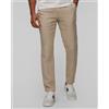 Alberto Pantaloni Beige In Lino Da Uomo Alberto House - Pure Linen