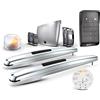 somfy 1245531 Motore Cancello Battente Exavia Star, Altezza Max 2 M e Larghezza 2.5 M, con 1 Tastiera a Codici 2 RTS, 2 Telecomandi Keypop, 1 Lampeggiante e 2 Fotocellule, Grigio