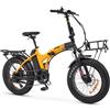JEEP SONORAN - e-bike Bici Elettrica Pieghevole Velocita max 25 Km-h Ruote 20 Pollici colore Nero E Oro