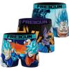 FREEGUN Boxer Bambino Dragon Ball Super, Slip Ragazzo, Goku, Vegeta, Beerus (Set di 3), Taglia 8/10 Anni