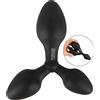 Black Velvets Training Triple Butt Plug Black
