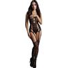 Le Désir Lace Suspender Bodystocking Black XS-XL