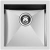 FOSTER Lavello Cucina 1 Vasca da Incasso Filotop Larghezza 46 cm materiale Acciaio Inox finitura Spazzolato - 1214 050 Quadra