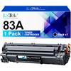 LxTek Toner 83A compatibile con HP 83A CF283A per HP Laserjet Pro MFP M127fw Toner Laserjet Pro MFP M125nw Toner M127fn M225dw M125a per HP Laserjet Pro M201dw M201n MFP M225dn M127fp (1 nero)