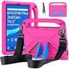 RollinCase Custodia per Lenovo Tab M10 FHD Plus 10.3 Pollici TB-X606F/TB-X606X, Leggera Antiurto Cover per Bambini con Cavalletto e Spallacci, per Lenovo M10 FHD Plus 10.3 Modello 2020 Tablet, Rosa