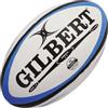 GILBERT Omega Pallone Rugby da Match, Blu/Nero, 4
