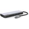 Belkin Hub multiporta 7 in 1 USB-C (con HDMI 4K, USB-C, 2 x USB-A, audio da 3,5 mm e slot SD 3.0 e Micro-SD 3.0, per MacBook Pro, MacBook Air, iPad Pro, XPS e altri)