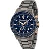 Maserati Orologio da uomo, Collezione Sfida, in Acciaio, PVD Canna di fucile, con cinturino in Acciaio inossidabile - R8873640001