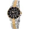 Pierre Bonnet Orologio Uomo Subacqueo Master Sub-Diver, Cassa 40mm Acciaio - Movimento Quarzo Miyota 2115, Ghiera Girevole, Data, Waterproof 10 ATM, Bracciale Flip-Lock (Oro/Nero)