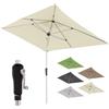 Doppler Ombrellone Rettangolare 190×290 cm in Alluminio - da Balcone e terrazza con manovella, tettuccio inclinabile, Protezione UV 80+ e Tessuto Impermeabile