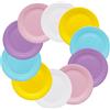 BLLREMIPSUR 50 Pezzi Piatti di Carta Colorati, 7 Pollici Colore Stoviglie per Feste, Piatti Compleanno Piatto di Carta, Set di Posate Tavola per Compleanno, Festa, Matrimonio