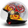 MOMODESIGN CASCO MM INDIPENDENT SICILIA TRINACRIA 2.0 GIALLO ROSSO TAGLIA XS S M L1 L2 XL