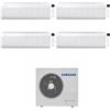 Samsung Climatizzatore Quadri Split Windfree Avant S2 7+7+7+7 BTU con AJ080TXJ4KG/EU Inverter R-32 Wi-Fi Classe A++ ,