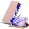 Cadorabo Custodia Libro per Apple iPhone 12 Mini (5,4 Zoll) in CLASSY ORO ROSA - con Vani di Carte, Funzione Stand e Chiusura Magnetica - Portafoglio Cover Case Wallet Book Etui Protezione