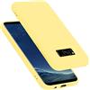 Cadorabo Custodia compatibile con Samsung Galaxy S8 PLUS in LIQUID GIALLO - Morbida Cover Protettiva Sottile di Silicone TPU con Bordo Protezione - Ultra Slim Case Antiurto Gel Back Bumper Guscio