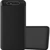 Cadorabo Custodia compatibile con Samsung Galaxy A80 / A90 4G in NERO METALLICO - Morbida Cover Protettiva Sottile di Silicone TPU con Bordo Protezione - Ultra Slim Case Antiurto Gel Back Guscio
