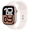 APPLE Watch Series 10 GPS + Cellular 46mm in alluminio color oro rosa con cinturino Sport fard - M/L