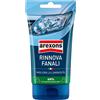 Arexons 4 PEZZI RINNOVA FANALI 8249 150 GR LUCIDA FARI AUTO, PASTA LUCIDATURA FANALI OPACIZZATI E PLASTICA LUCIDA DURA, PRODOTTO RINNOVA FARI AUTO, PASTA BIANCA
