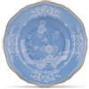 GINORI 1735 PIATTO FONDO 24 CM, ORIENTE ITALIANO BLU PERVINCA, FILO ORO