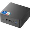 GEEK+ NUC adatto per Intel NUC 12 Pro, ASUS NUC 12 Pro Wall Street Canyon Mini PC, i7-1260P, Barebone, 8K/4K, Quad-Display, Ethernet Gigabit, Wi-Fi 6E, Bluetooth 5.3 (NUC12WSHi7)