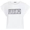 Liu Jo Jeans T-Shirt Donna Liu Jo Bianco/Strass ES25LJ17 VA5151 JS923 M