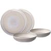 like. by Villeroy & Boch - Perlemor Servizio Di Piatti Beige, Lavabile In Lavastoviglie, Adatto Per Microonde, Stoviglie, Servizio, Ceramica, Piatto, Scodella, Ciotola, Set, Porcellana Premium