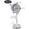 Macom Ventilatore Tornado Tower Ventilatore piantana con doppia oscillazione verticale/orizzontale. Telecomando incluso