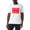 HUGO BOSS HUGO Dulive22 T-Shirt, Bianco 100, M Uomo