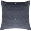 Paoletti Riva Paoletti New Diamante C/Case 45X45 Pewter, Poliestere, 45x45cm