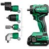 HIKOKI DS18DDQ Trapano rotativo con teste intercambiabili, Brushless, 18 V - 2 Ah, completo di valigetta