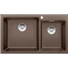 Blanco PLEON 9 Vasca Grande sinistra Caffè 1527643 con Set Stainless Steel