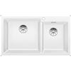 Blanco PLEON 9 Vasca Grande sinistra Bianco 1527640 con Set Stainless Steel