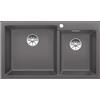 Blanco PLEON 9 Vasca Grande sinistra Grigio Roccia 1527638 con Set Stainless Steel