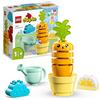 LEGO 10981 DUPLO My First Una Carota che Cresce, Gioco Impilabile, Giochi Educativi per Bambini da 1,5 a 3 Anni con 4 Elementi di Verdura e Accessori