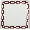 GINORI 1735 SVUOTATASCHE 30X30 CM, CATENE IMPERO ROSSO SCARLATTO