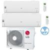 Lg Climatizzatore Condizionatore LG Libero Smart R32 Wifi Dual Split Dual Inverter 9000 + 18000 BTU con U.E. MU4R27 NOVITÁ Classe A++/A+