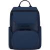 PIQUADRO, Computer and iPad® backpack in recycled fabric with sternum strap, anti-theft cable, pocket for bottle and RFID anti-fraud protection, BLU