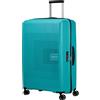 American Tourister Aerostep - Spinner L, Valigia Espandibile, 77 cm, 101.5/109 L, Turchese (Turquoise Tonic)