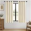 MRTREES Tende Oscuranti per Interni Corte Tende Termiche Isolanti per Camera da Letto, Tenda Coprente Beige con Anelli Tende Fonoassorbenti per Salotto Moderne, 2 Pezzi 140x185 CM