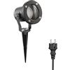 ledscom.de Faretto da giardino a LED MIBU nero con picchetto a terra per uso esterno, acciaio inox, incl. lampada GU10 4.914W 450lm 100° bianco caldo