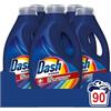 Dash Power Detersivo Liquido Lavatrice, 90 Lavaggi (18x5), Azione Extra-Igienizzante Per Capi Colorati, Efficace Anche A Freddo E In Cicli Brevi