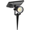 LED ITALIA SRL Faretto LED da Giardino con Picchetto Colore Nero Pannello Solare 2W 6400K IP65 V-TAC 6662