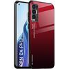 Alamo Cover in vetro sfumato per Oppo Find X3 Neo, colorato custodia in vetro temperato + TPU silicone - Colore 5