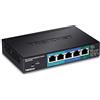 TRENDnet, TPE-P521ES, Interruttore EdgeSmart Alimentato Poe+ Gigabit 5 porte con Pass-Through PoE