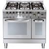 Lofra PD96GVE/Ci Cucina Gas 5 Fornelli con Forno da 90 cm Acciaio inossidabile
