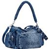Desigual, BAG_HALF LOGO Donna, turchese, Talla única