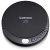 Lenco CD-010 - Lettore CD portatile Walkman - Diskman - CD Walkman - Con cuffie e cavo di ricarica micro USB - Nero