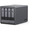 UGREEN NASync DXP4800, NAS desktop a 4 bay, CPU Intel N100 Quad-core, 8 GB di RAM DDR5, 32 GB eMMC, 2 * 2,5 GbE, 2 * slot M.2 NVMe, 4K HDMI, archiviazione collegata in rete (senza disco)
