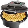 Bomann Macchina per waffle elettrica - Macchina per waffle - Macchina per waffle in acciaio inossidabile - Macchina per waffle professionale Bomann WA 5018 CB Macchina per waffle 1200 W Nera